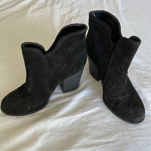 Jessica Simpson Black Ankle Boot Heel Size 8